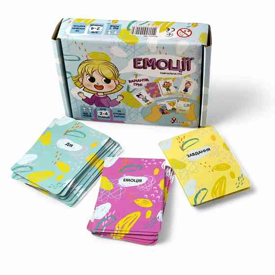 Настільна гра "Емоції" 2262-UM 37 карток, 7 варіантів гри Вінниця