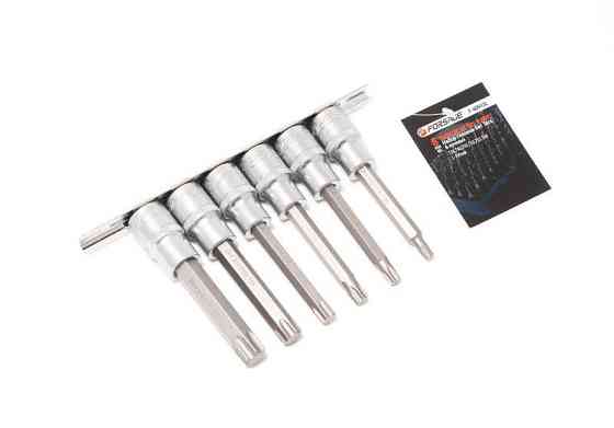 Набір головок-біт 6пр. 1/2" Torx 6-променевих (Т30, Т40, Т45, Т50, Т55, Т60, L-100мм) на планці Одеса