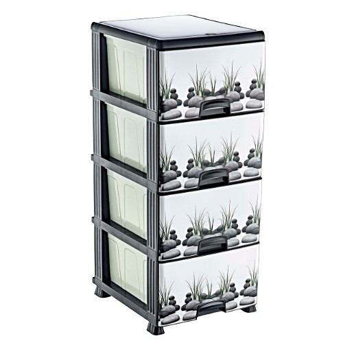 Комод пластик з малюнком Каміння Decor ELIF Житомир - фото 1