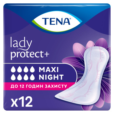 Урологические прокладки Tena Lady Maxi Night 12 шт. (7322541120966) Винница - изображение 1