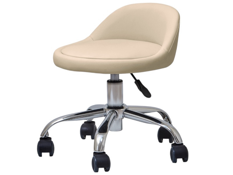 Стілець для майстра педикюру на колесах модель 348, регулювання висоти Київ - фото 2