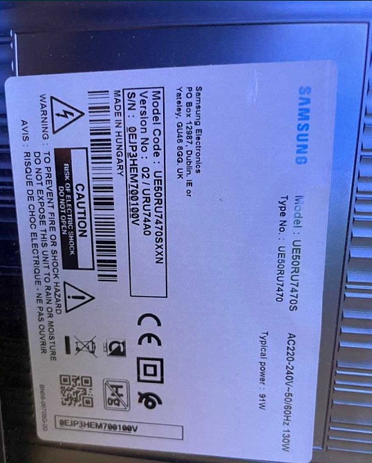 Телевізор Безрамний: 50" Smart 4K UHD Samsung 50RU7450. Харків - фото 7