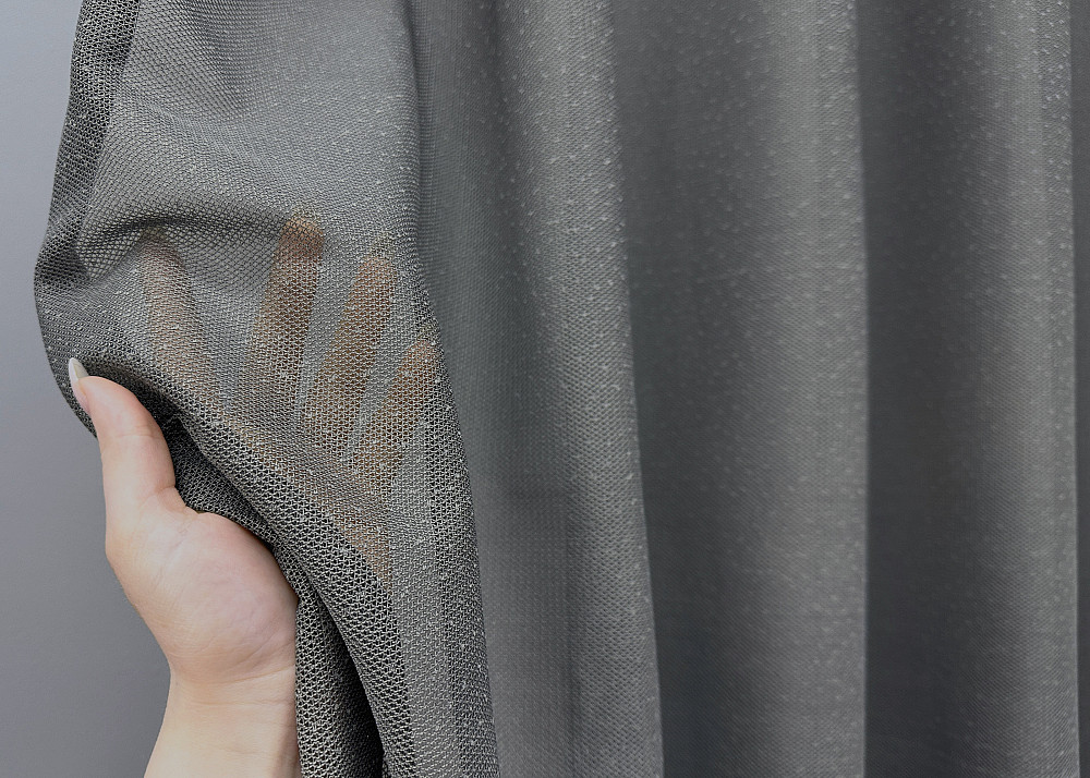 Тюль VR-Textil 1642т Greta Жаккард Графитовый 300х270 см (42-0604) Киев - изображение 4