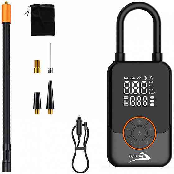 Автомобільний портативний компресор Aspiring Storm 5 70W Power Bank 4000 мАг/LED Винница