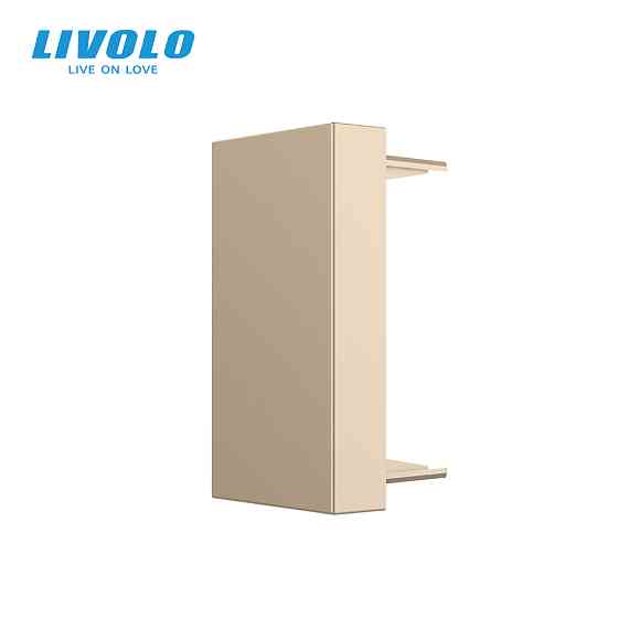 Заглушка для розетки LIVOLO, золота, модуль 22.5×45 мм, 0.5 поста (VL-FCMB-1AP) Коломыя