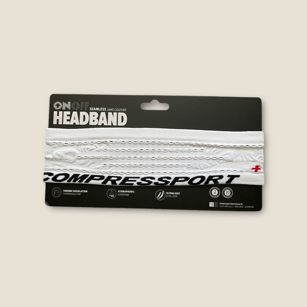 Повязка Compressport Headband On/Off белый one size(р) Запоріжжя - фото 3