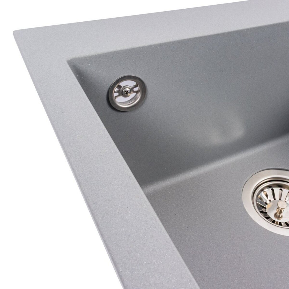 VALESO Гранітна мийка VALESO GALAX 5050 матова Сірий металік Киев - изображение 4