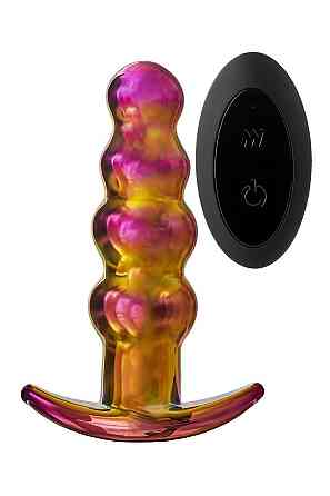 Анальная пробка с вибрацией стеклянная Dream Toys GLAMOUR GLASS Sex Aura Киев