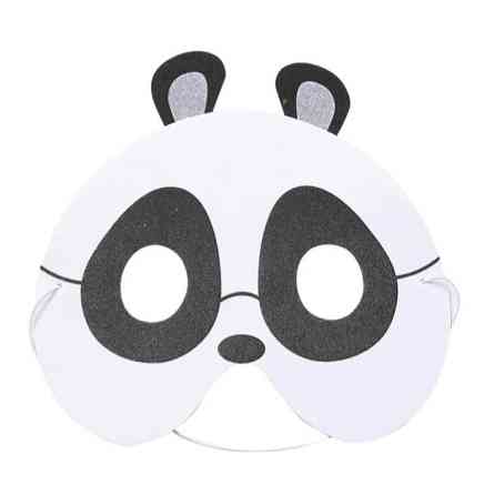 Дитяча маска Панда маскарадна one size чорно-білий Київ