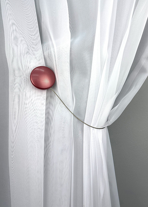 Магниты для штор и гардин Круг 2 шт Коралловый (81-291) Киев - изображение 4