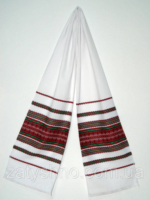 Блакитний рушник вишитий Київ - фото 1