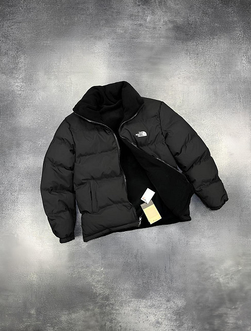 Зимняя мужская двусторонняя черно белая куртка the north face, водонепроницаемая зимняя теплая куртка норт фейс пуховик Львов - изображение 6