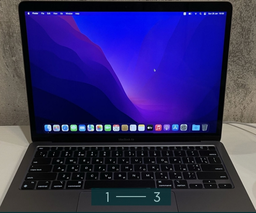 Ноутбук MacBook air m1 2020 8/256Gb. Space. Харьков - изображение 3