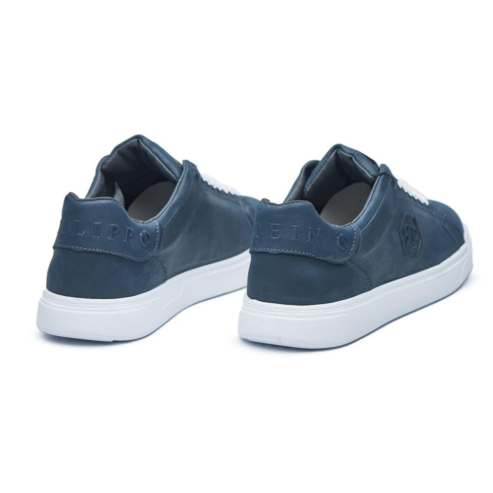 Чоловічі кеди з натуральної шкіри ПП 1 сині Харьков - изображение 3