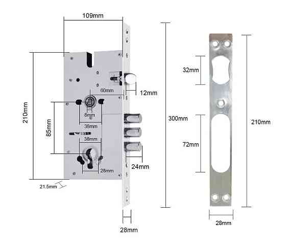 Врізна частина SEVEN LOCK 6085 Київ