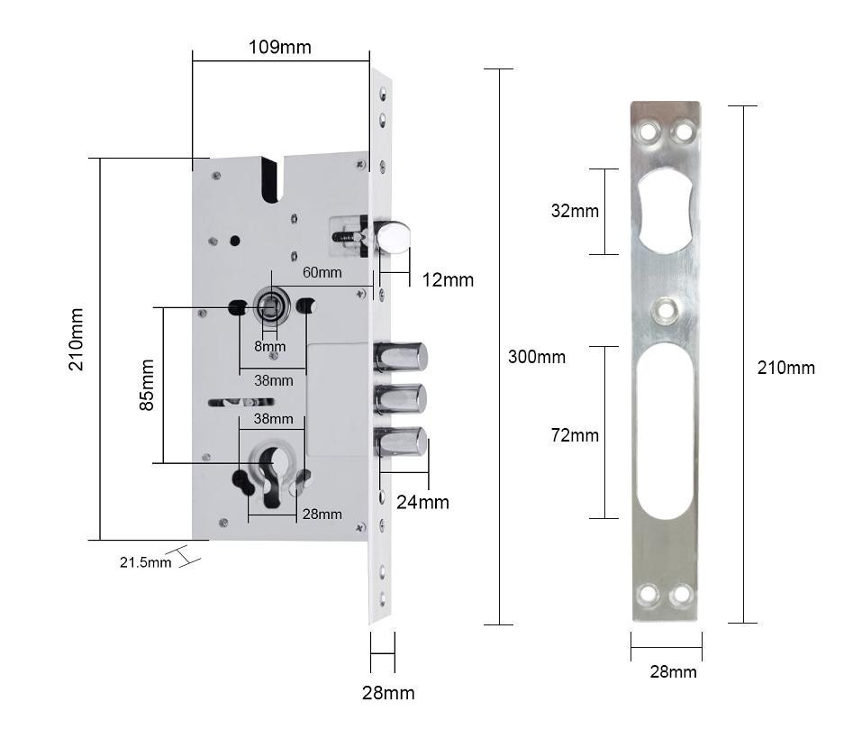 Врізна частина SEVEN LOCK 6085 Київ - фото 2
