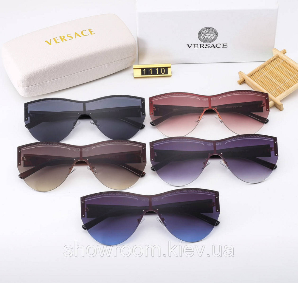 Жіночі брендові сонцезахисні окуляри (2288) black Київ - фото 3