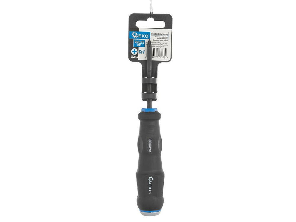 Викрутка ударна хрестова "GeKo" Ph1x 75 Київ - фото 6