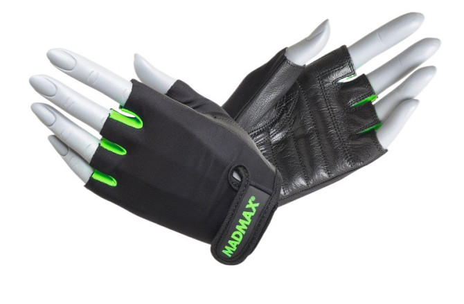 Рукавички для фітнесу MadMax MFG-251 Rainbow Green M Каменское - изображение 1