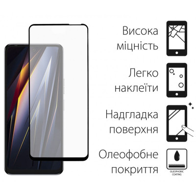 Стекло защитное Dengos Full Glue Tecno Pova Neo 2 (LG6n) (black) (TGFG-292) Винница - изображение 2