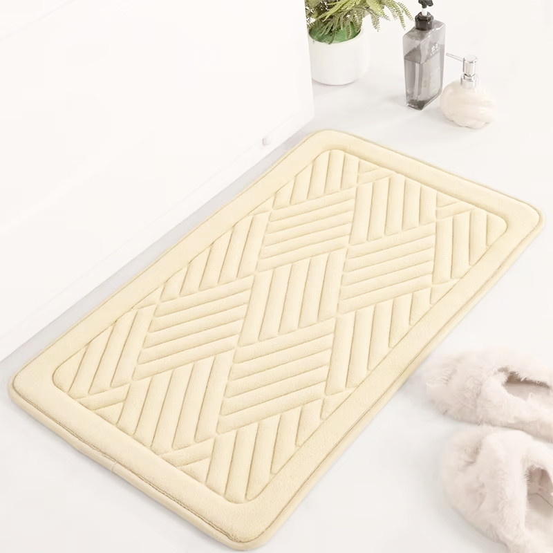 Коврик для ванной и туалета Lovely Svi мягкий, абсорбирующий, нескользящий 50 x 80 x 1.5 см Бежевый (2565057) Киев - изображение 1