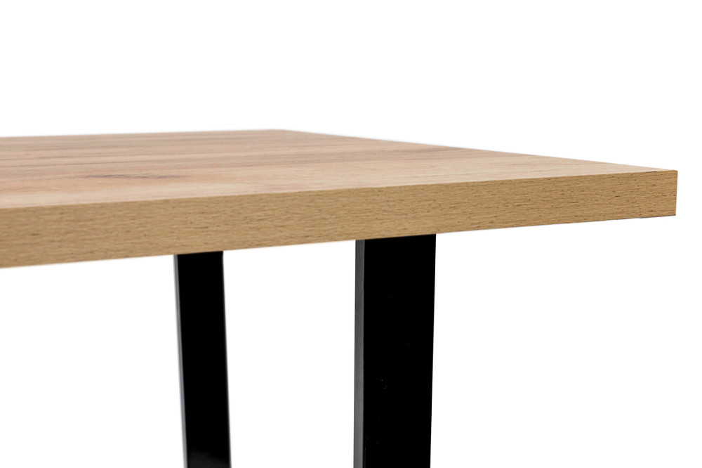 Стіл Кентукі 120/80*75, крафт золотий /чорні ноги Київ - фото 5