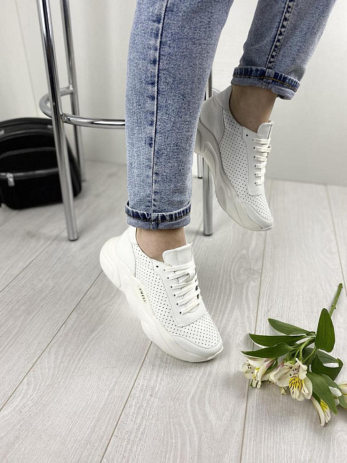 EMELI Кросівки жіночі EMELI 914/4 ST білі (весна-осінь, шкіра натуральна) (3295) Коломия - фото 3