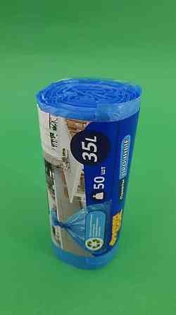 Сміттєві пакети 35л (50шт) ФБ (Сині) (1 рул) Харків