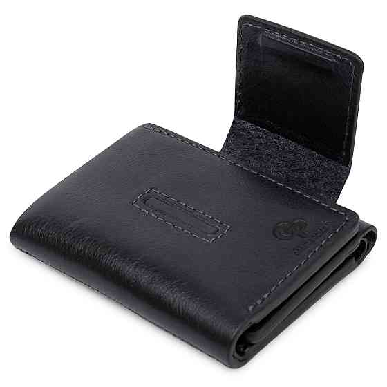 Мужское кожаное портмоне GRANDE PELLE 11511 Синий Киев