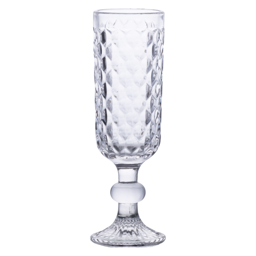 Yiwu Набір келихів для шампанського 6 штук 160 мл скляні HP-19-103 Київ - фото 3