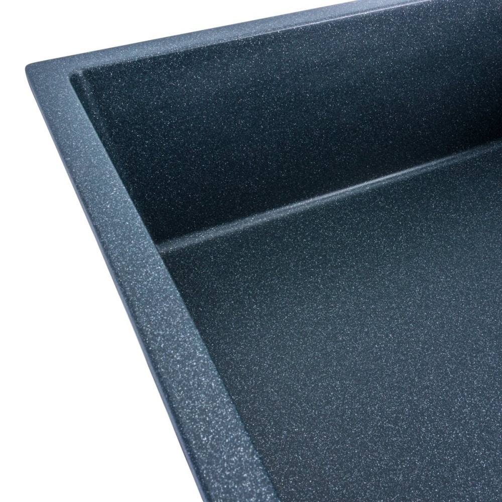 Гранітна мийка для кухні VALESO 8650 DIAMOND матова (антрацит) Коломыя - изображение 2