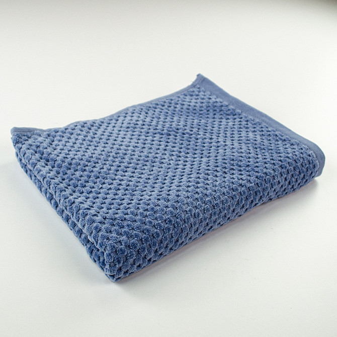 Набір махрових рушників однотонних 2шт 50x90см, 70x140см Damask Преміум якості Жакардове з велюром 5 Суми - фото 5