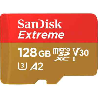 Карта памяти SanDisk 128GB microSD class 10 UHS-I Extreme For Action Cams and Dro (SDSQXAA-128G-GN6AA) Винница