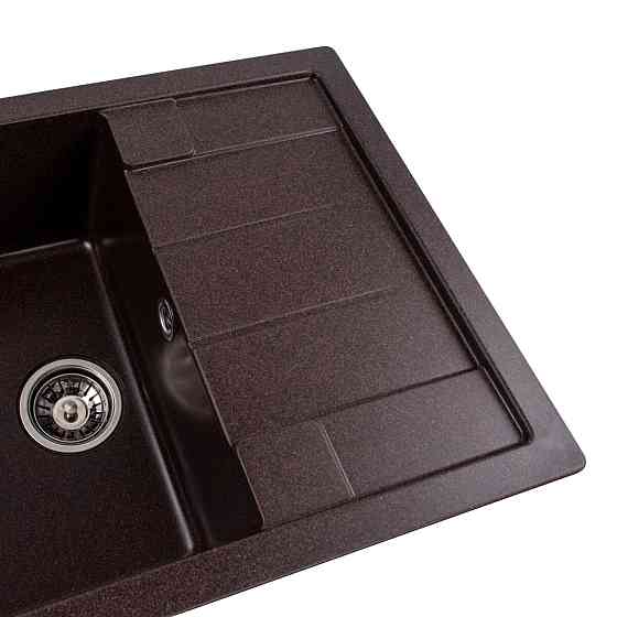PLATINUM Гранітна мийка для кухні Platinum 6550 INTENSO матова Шоколад Київ