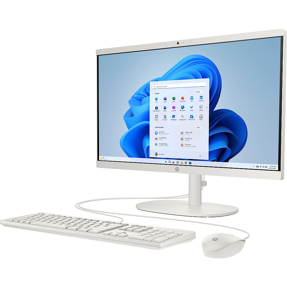 Моноблок 21.5" HP 22-dg0000ua AiO i3-N300/8Gb/SSD512Gb/WiFi/Cam/K&M/DOS/Cashmere White Винница - изображение 3