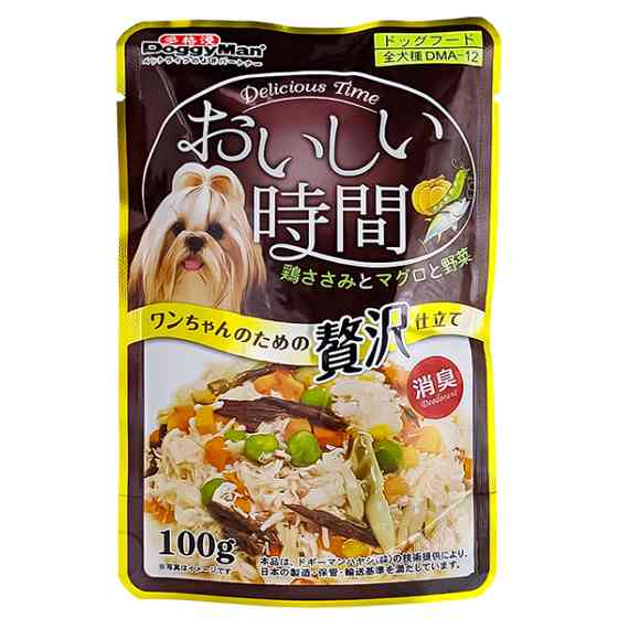 DoggyMan Low Fat Chicken & Tuna, Bonito ДОГГИМЕН КУРКА С ТУНЦОМ И МАКРЕЛЬЮ в желе консервы для собак, влажный корм, пауч 100г Киев