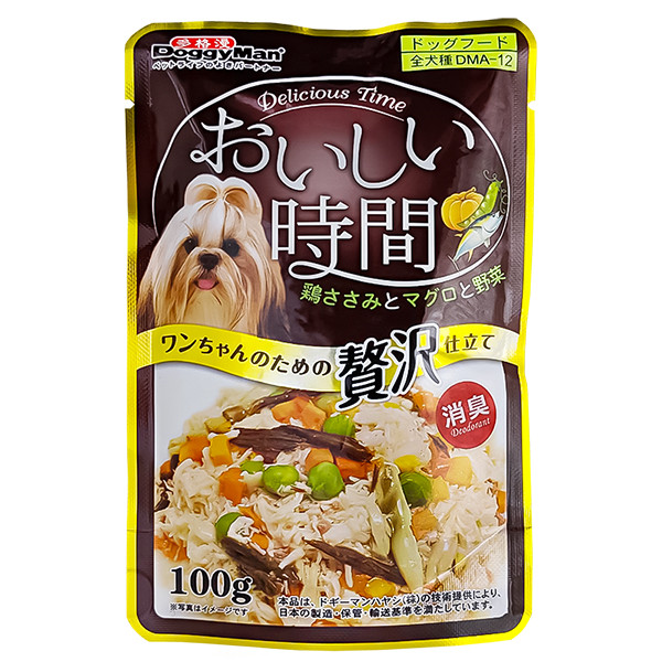 DoggyMan Low Fat Chicken & Tuna, Bonito ДОГГІМЕН КУРКА З ТУНЦЕМ І МАКРЕЛЛЮ в желе консерви для собак, вологий корм, пауч 100г Київ - фото 1