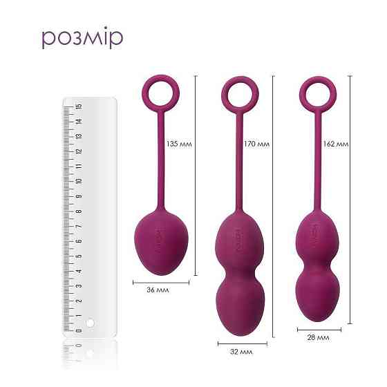 Набір вагінальних кульок зі зміщеним центром ваги Svakom Nova Violet Sex Aura Київ