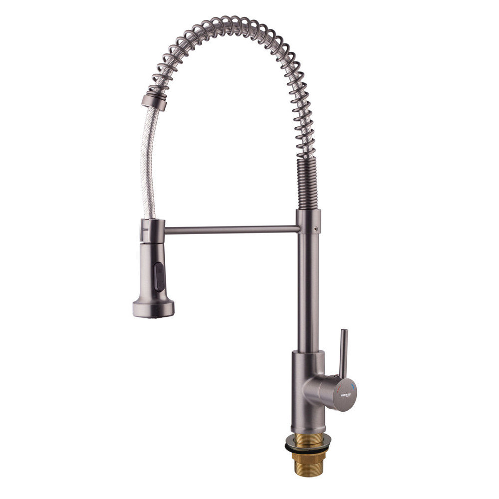 Кухонний змішувач з пружинним виливом Mixxus Premium SPRING 017 GRAPHITE (MI6952) Харків - фото 6