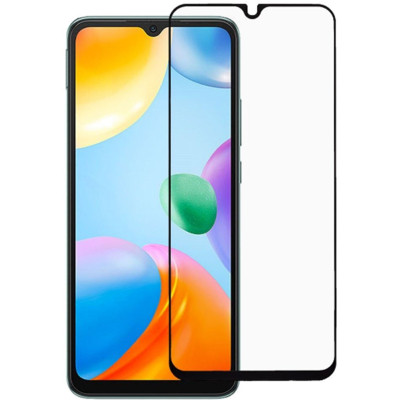 Стекло защитное Drobak Xiaomi Redmi 10C Black Frame A+ (444438) Винница - изображение 1