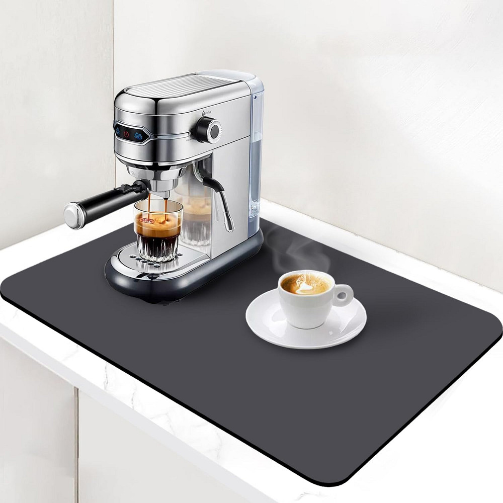 Супер поглинаючий килимок нековзний для сушіння посуду суперабсорбуючий 29*39см чорний Вінниця - фото 6