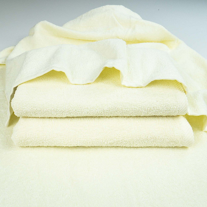 Бавовняний рушник для обличчя GM Textile 50х90см 400г/м2 (Молочний) Суми - фото 4