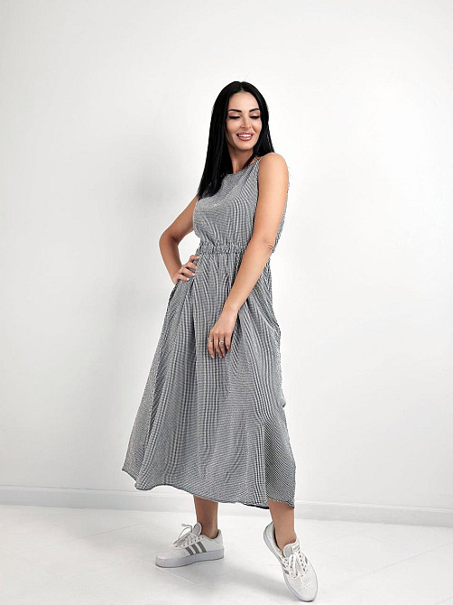 Довга літня сукня "Айріс" оптом | Норма и батал | Розпродаж моделі Київ - фото 4