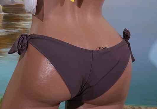 Роздільний купальник з рюшами Polovi S коричнево-кораловий Київ