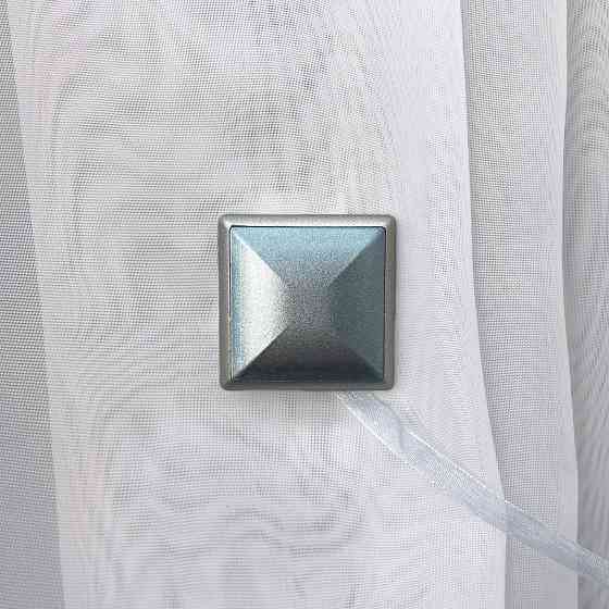 Магниты для штор и гардин Квадрат двусторонние набор 2 шт Голубой с серым (81-138) Киев