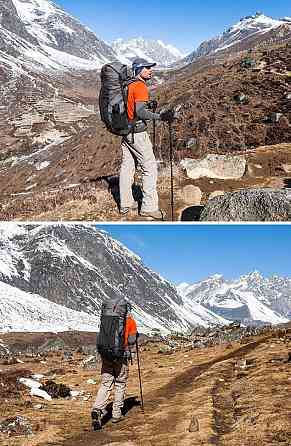 Рюкзак туристичний Naturehike Rock NH19BP095, 60+5 л, чорний Київ