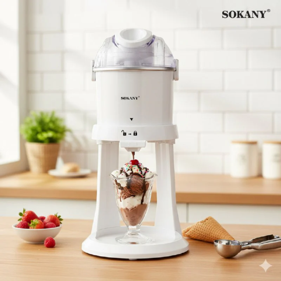 Морозивниця електрична Sokany 1 літр 15 Вт електроморозивниця дитяча домашня морожениця SK-03070 Київ