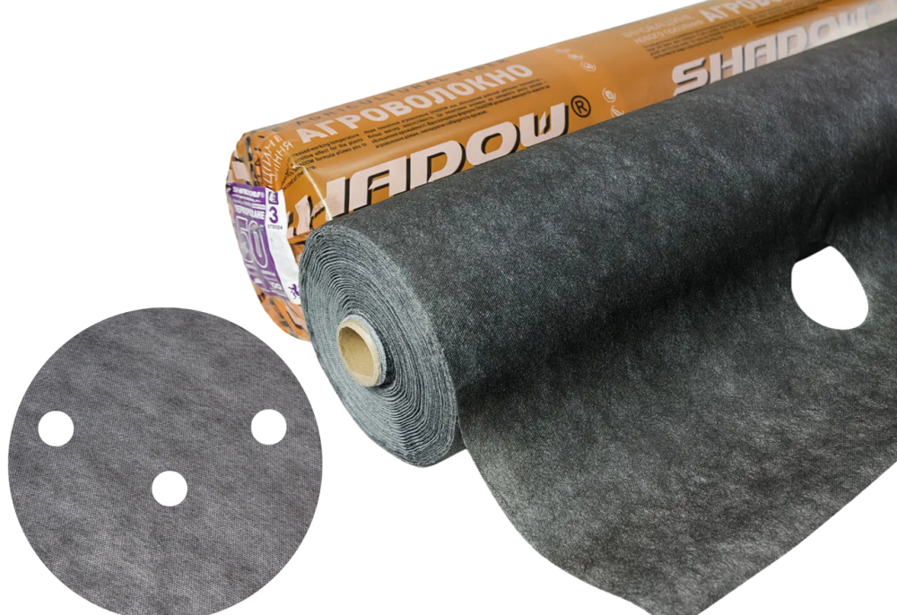 Агроволокно 50 г/м², 1.6×100 м черно-белое с перфорацией Shadow 3 отверстия Днепр - изображение 12
