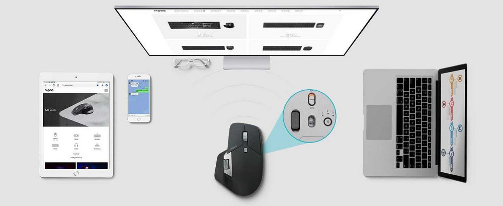 Беспроводная мышка Rapoo MT760L Киев - изображение 4