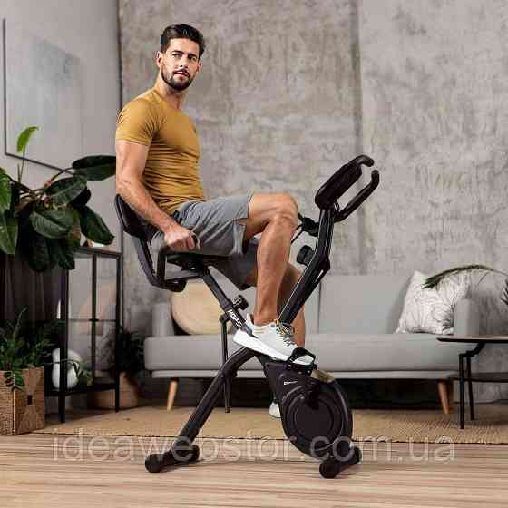 Велотренажер Hop-Sport HS-3030X Apeks X-Bike чорно-золотистий Київ
